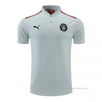 Camiseta Polo del Manchester City 2022-2023 Gris