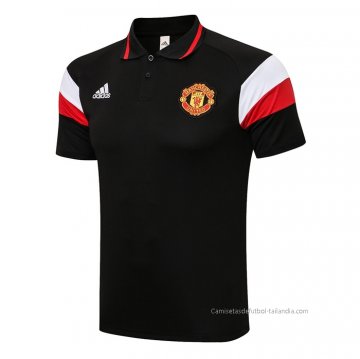 Camiseta Polo del Manchester United 2021-2022 Negro Camiseta Polo del Manchester United 2021-2022 Negro
