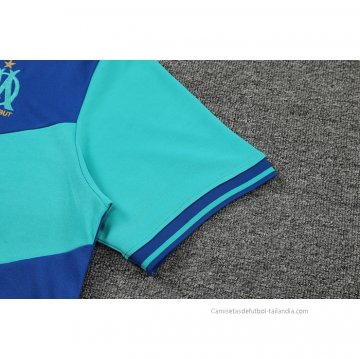 Camiseta Polo del Olympique Marsella 2022-2023 Azul y Verde
