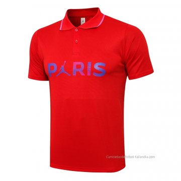 Camiseta Polo del Paris Saint-Germain 2021-2022 Rojo Camiseta Polo del Paris Saint-Germain 2021-2022 Rojo