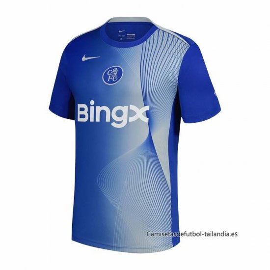Camiseta Pre Partido del Chelsea 2025-2026 Azul - Haga un click en la imagen para cerrar