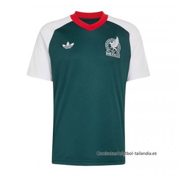 Camiseta Pre Partido del Mexico 2026 Verde Blanco Camiseta Pre Partido del Mexico 2026 Verde Blanco