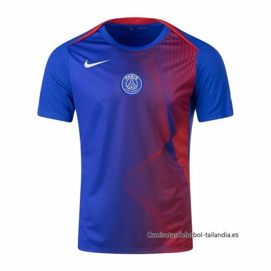 Camiseta Pre Partido del Paris Saint-Germain 2025-2026 Azul Rojo - Haga un click en la imagen para cerrar