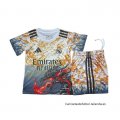 Camiseta Real Madrid Dragon Nino 2025-2026 Naranja