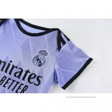 2ª Camiseta Real Madrid Bebe 2022-2023