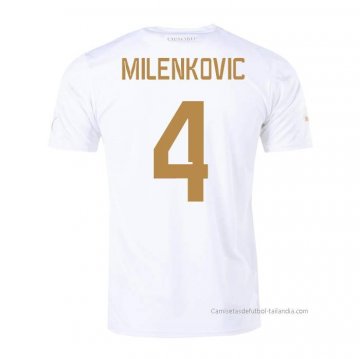 2ª Camiseta Serbia Jugador Milenkovic 2022 2ª Camiseta Serbia Jugador Milenkovic 2022