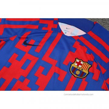 Camiseta de Entrenamiento Barcelona 2022-2023 Rojo y Azul