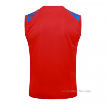 Camiseta de Entrenamiento Barcelona Sin Mangas 2023-2024 Rojo