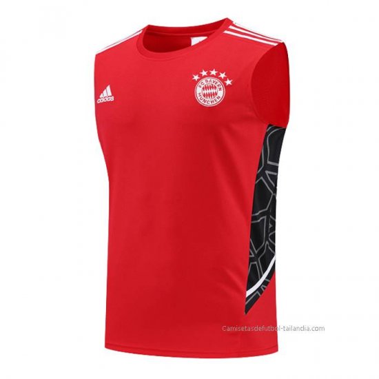 Camiseta de Entrenamiento Bayern Munich Sin Mangas 2022-2023 Rojo - Haga un click en la imagen para cerrar