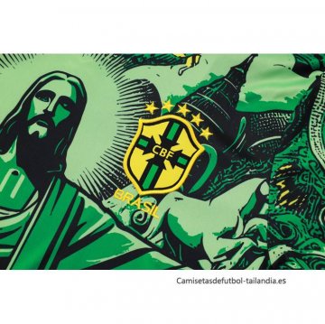 Camiseta de Entrenamiento Brasil Jesus 2024-2025 Verde