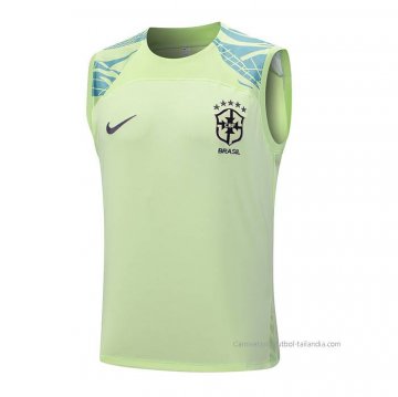 Camiseta de Entrenamiento Brasil Sin Mangas 2023-2024 Verde