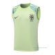 Camiseta de Entrenamiento Brasil Sin Mangas 2023-2024 Verde