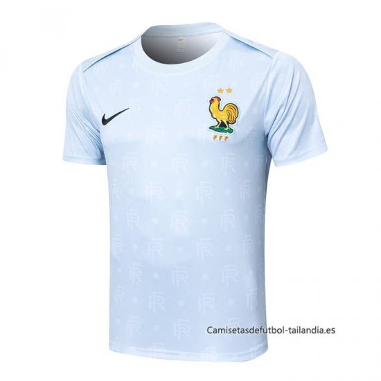 Camiseta de Entrenamiento Francia 2024-2025 Azul Claro - Haga un click en la imagen para cerrar