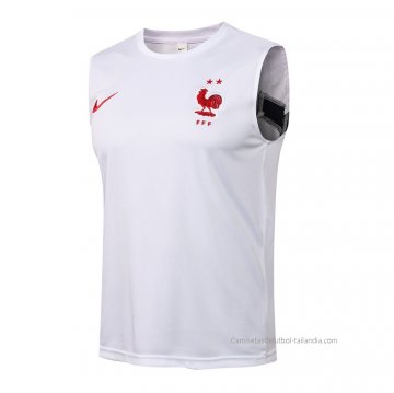 Camiseta de Entrenamiento Francia Sin Mangas 2021-2022 Blanco Camiseta de Entrenamiento Francia Sin Mangas 2021-2022 Blanco