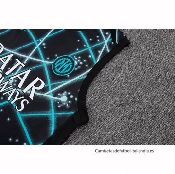 Camiseta de Entrenamiento Inter Milan Sin Mangas 2025-2026 Negro Azul