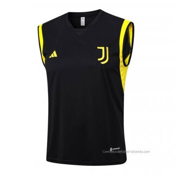 Camiseta de Entrenamiento Juventus Sin Mangas 2023-2024 Negro Camiseta de Entrenamiento Juventus Sin Mangas 2023-2024 Negro