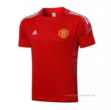 Camiseta de Entrenamiento Manchester United 2021-2022 Rojo Camiseta de Entrenamiento Manchester United 2021-2022 Rojo