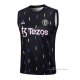 Camiseta de Entrenamiento Manchester United Sin Mangas 2023-2024 Negro