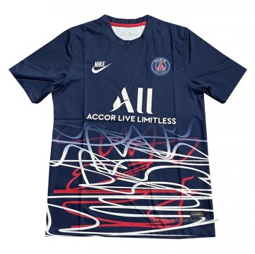 Camiseta de Entrenamiento Paris Saint-Germain 2022 Azul Camiseta de Entrenamiento Paris Saint-Germain 2022 Azul