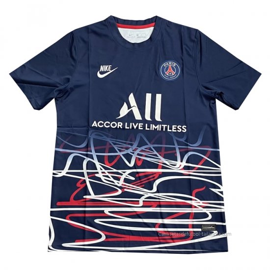 Camiseta de Entrenamiento Paris Saint-Germain 2022 Azul - Haga un click en la imagen para cerrar
