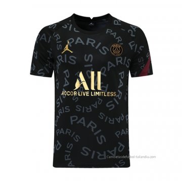Camiseta de Entrenamiento Paris Saint-Germain Jordan 2021 Negro