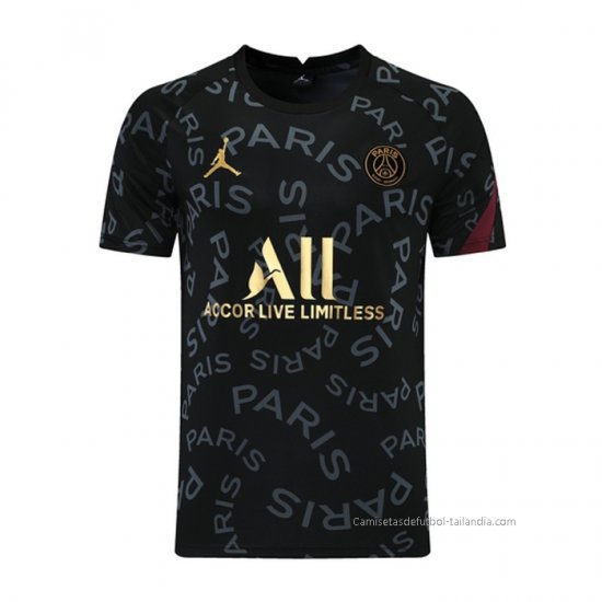 Camiseta de Entrenamiento Paris Saint-Germain Jordan 2021 Negro - Haga un click en la imagen para cerrar