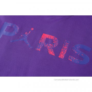 Camiseta de Entrenamiento Paris Saint-Germain Jordan 2021-2022 Purpura