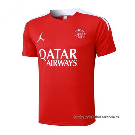 Camiseta de Entrenamiento Paris Saint-Germain Jordan 2024-2025 Rojo - Haga un click en la imagen para cerrar
