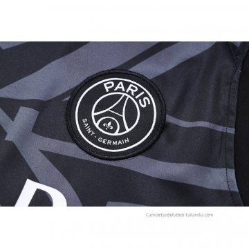 Camiseta de Entrenamiento Paris Saint-Germain Jordan Sin Mangas 2023-2024 Negro y Gris