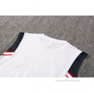 Camiseta de Entrenamiento Paris Saint-Germain Sin Mangas 2021-2022 Blanco