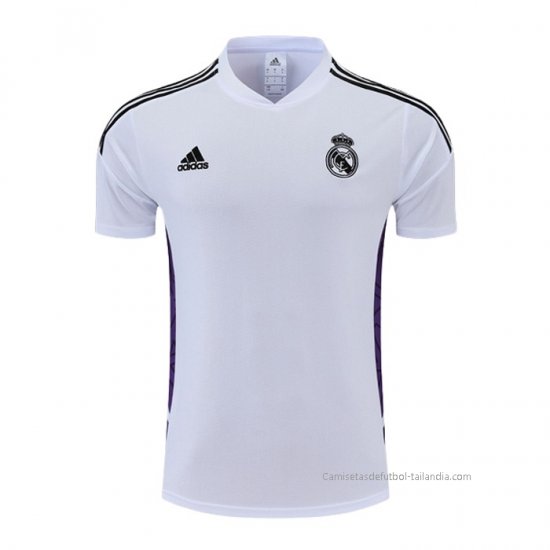 Camiseta de Entrenamiento Real Madrid 2022-2023 Blanco y Purpura - Haga un click en la imagen para cerrar
