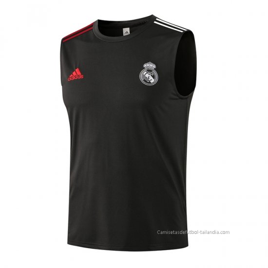 Camiseta de Entrenamiento Real Madrid Sin Mangas 2021-2022 Gris - Haga un click en la imagen para cerrar
