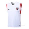 Camiseta de Entrenamiento Sao Paulo Sin Mangas 2023-2024 Blanco