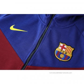 Chandal con Capucha del Barcelona 2021-2022 Azul