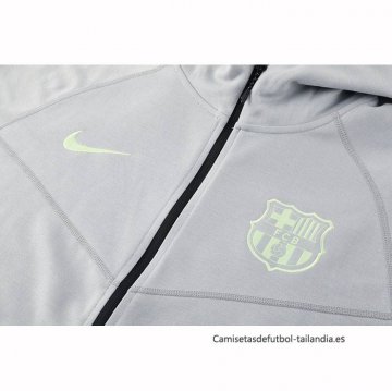 Chandal con Capucha del Barcelona 2025 Gris