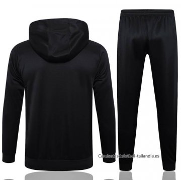 Chandal con Capucha del Barcelona 2024-2025 Negro