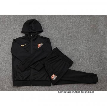 Chandal con Capucha del Barcelona 2024-2025 Negro
