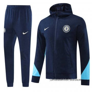 Chandal con Capucha del Chelsea 2024-2025 Azul
