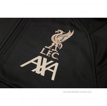Chandal con Capucha del Liverpool 2021-2022 Negro