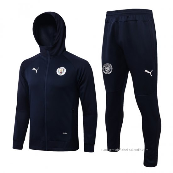 Chandal con Capucha del Manchester City 2021-2022 Azul - Haga un click en la imagen para cerrar