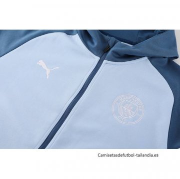 Chandal con Capucha del Manchester City 2024-2025 Azul