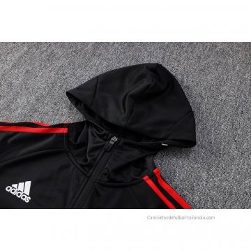 Chandal con Capucha del Manchester United 2022-2023 Negro