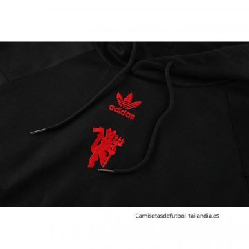 Chandal con Capucha del Manchester United 2024 Negro