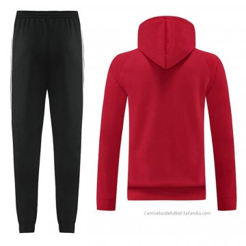 Chandal con Capucha del Manchester United 2022-2023 Rojo