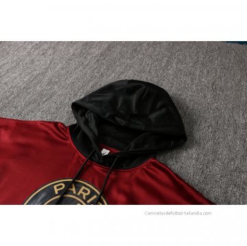 Chandal con Capucha del Paris Saint-Germain 2021-2022 Rojo