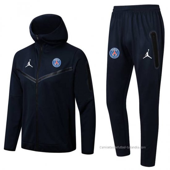 Chandal con Capucha del Paris Saint-Germain 2022-2023 Azul - Haga un click en la imagen para cerrar