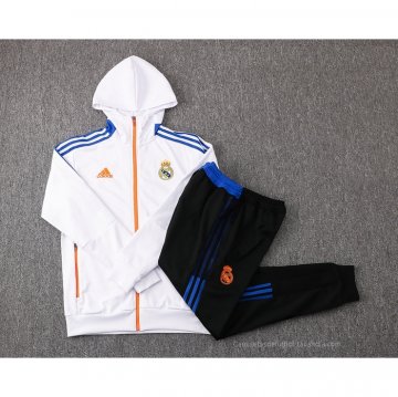 Chandal con Capucha del Real Madrid 2021-2022 Blanco