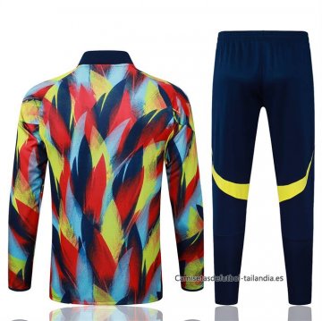Chandal de Chaqueta del Arsenal 2025-2026 Azul Amarillo Rojo