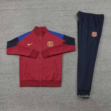 Chandal de Chaqueta del Barcelona 2024-2025 Rojo