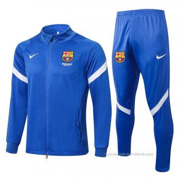 Chandal de Chaqueta del Barcelona 2021-2022 Azul y Blanco Chandal de Chaqueta del Barcelona 2021-2022 Azul y Blanco